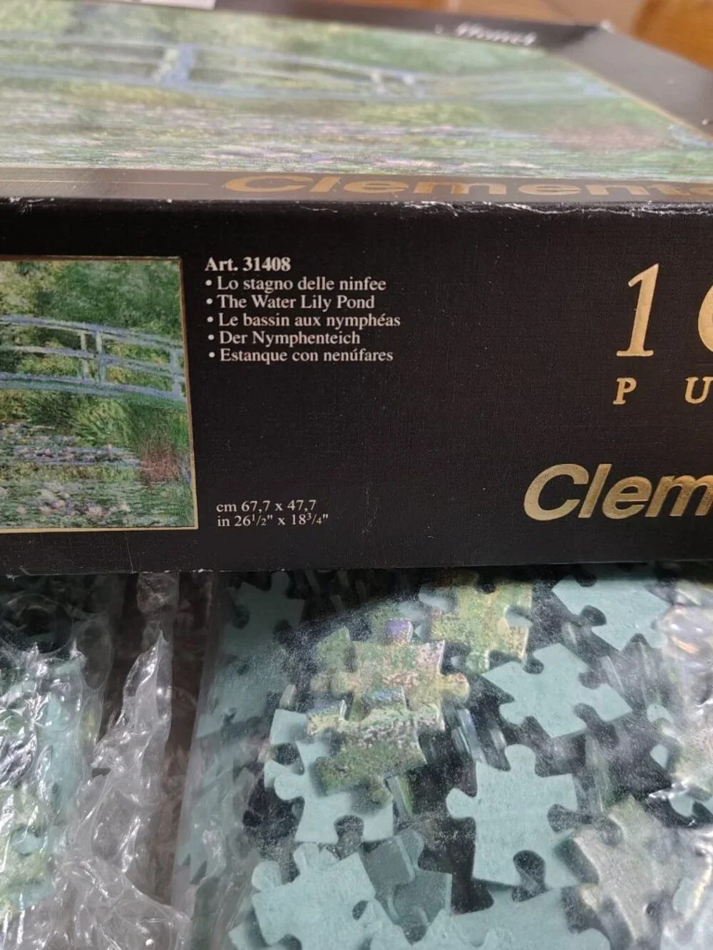 1000 Piece Puzzle Monet The Water Lily Pond